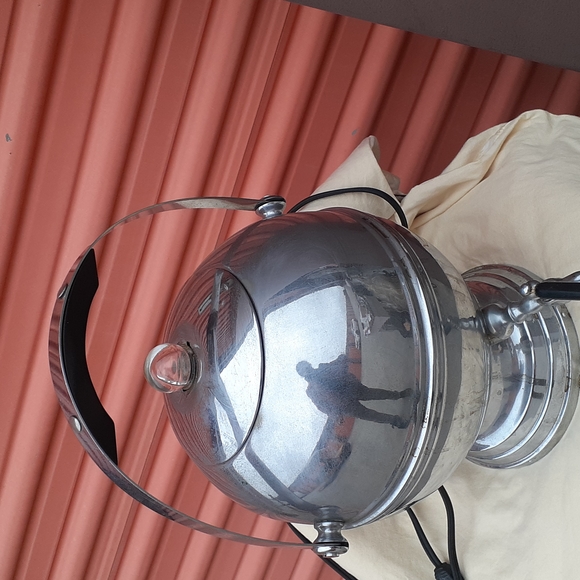 Vintage Bakelite Coffee Percolator Chrome Mid Century Atomic - Picture 2 of 9